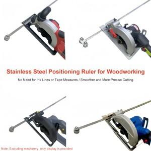 포지셔닝 캘리퍼스 조정 가능한 스테인레스 스틸 가이드 레일 50cm 눈금으로 정확한 측정 간편한 목재 절단