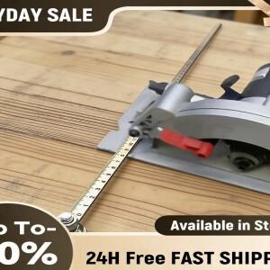 포지셔닝 캘리퍼스 50cm 눈금 표시 정밀 측정 자 스테인레스 스틸 가이드 레일 목공 보드 절단 도구