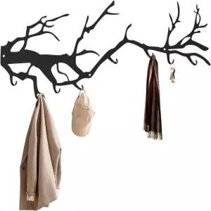 바스트론 벽걸이 코트 랙 후크 컬러 메탈 망토룸 6개의 홈 장식 침실 거실 욕실 및 주방에 적합합니다