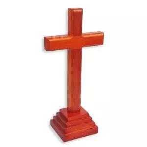 벽걸이 탁상용 스탠드 나무 원목 십자가 26cm 용십자가 기도용