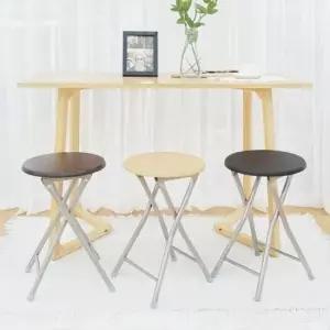 미니의자 접이식의자 모던 플랫 체어 간이의자 3color