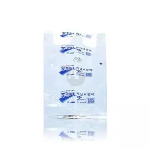 (검정 특대 70매 38 x 46cm) 푸르미 손잡이 비닐 봉투/쓰레기/봉지/마트/포장/쇼핑/일회용/분리/수거/1회용