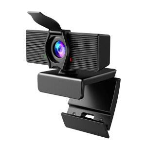 LITEPRO 마이크 및 프라이버시 커버가 있는 플러그 카메라, 노트북 웹캠, 데스크탑 PC HD /녹화 스카이프, USB 회의 앤 1080P 플레이 웹 줌, 팀, 컴퓨터