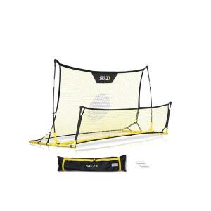 SKLZ 퀵스터 축구 트레이너 솔로 패스 양면 가능한 금속 연습을 리시브 휴대용 말뚝 조절 작은 내후성 프레임 위한 네트 리바운더 크고 가방 트래핑