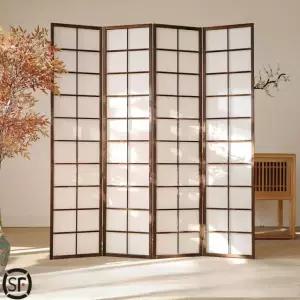 칸막이 파티션 한옥 병풍 전통 가벽 나무 이동식 원목 가림막 레트로 인테리어
