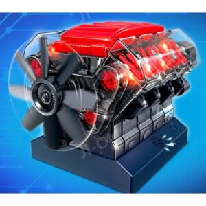 V8 모형엔진 8기통 키트 블록 과학 엔진모형 탕 다이 실험 엔진모델 소형
