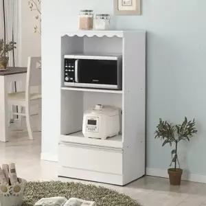 가구산책 화이트 서랍형 광파오븐렌지대 주방 수납장 B3043