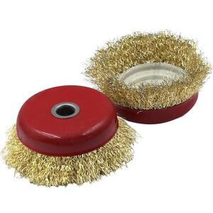 앵글 그라인더 녹 제거용 호환 와이어 컵 브러시 보울 스틸 휠