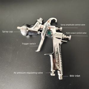 일본 ANEST IWATA W400-S27 자동차 도색용 스프레이 건 (1.4 노즐, 전문 마감용)