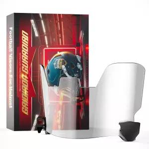 KUBQLIG 클리어 김서림 방지 축구 헬멧 바이저 충격 쉴드 청소년 및 적합