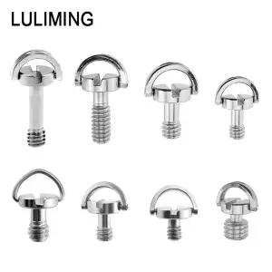 1/4 3/8 인치 퀵 릴리스 나사 금속 D-링 나사 삼각대 볼 헤드 카메라 퀵 릴리스 플레이트 사진 액세서리