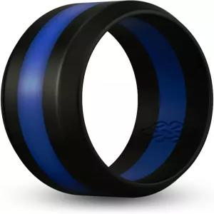 남녀용 매듭 이론 스트라이프 실리콘 링 ？ 블랙 그레이 레드 블루 오렌지 옐로우 퍼플