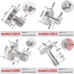 카메라 나사 세트 퀵 릴리스 플레이트 나사 DSLR 액세서리 삼각대 마운트 어댑터 DSLR 카메라 삼각대 1/4