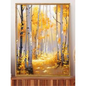숫자따라 유화 명화그리기 자작나무숲 채우기 유화색칠 그림