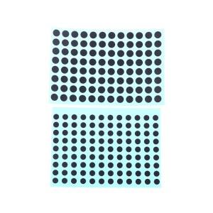 호환 직경 3/4/5/6 IR 원격 제어 전도성 고무 버튼 용 검정색 전도성 고무 패드 키패드 수리 키트