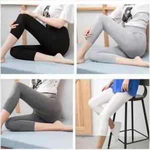 압박스타킹 여성 스판 7부 레깅스 데일리 면소재 운동복 헬스복
