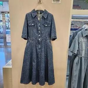 [셀러허브 1]미센스 HC42 데님 원피스 셔츠카라,데님 플레어 MB55DOM202Z (48359609)