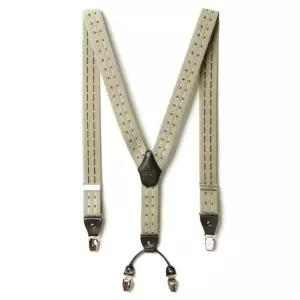 남자 멜빵 서스펜더 베이지 스티치 정장 코디 아이템