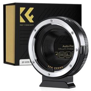 K&F Concept EF to EOS M 어댑터 자동 마운트 캐논 초점 어댑터, EF-S 및 카메라용 렌즈