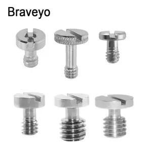 1/4 3/8 인치 카메라 나사 퀵 릴리스 나사 Dslr 플레이트 고정 삼각대 볼 헤드 마운트 Adapte 사진 액세서