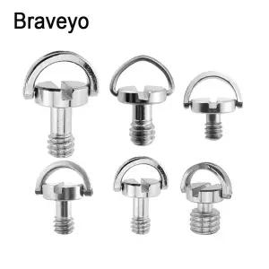 1/4 인치 나사 D-링 카메라 나사 퀵 릴리스 플레이트 마운트 삼각대 모노 포드 볼 헤드 사진 사진 Dslr 용