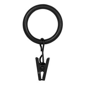 케니 윈도우 커튼 클립 반지, 14개 세트, 블랙