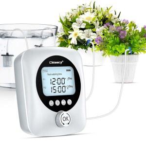 화분 30그루를 위한 Chtoocy 자동 식물 휴가용 관개 시스템 급수 셀프 타이머가 장치 급수기 펌프 프로그래머블 워터 듀얼 드립 장착된 98피트