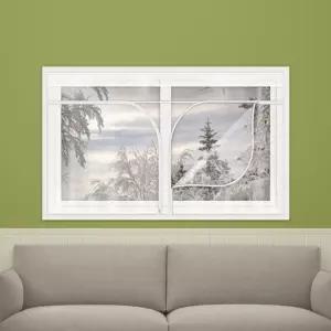 창문 일반형(200x120cm) 방풍비닐 방풍막 창문용 바람막이