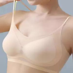 (올핀)여성 심리스 노와이어 울트라 메쉬 여름 속옷