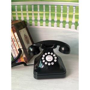 레트로 호텔용 데스크톱 오래된 휴대폰 앤티크 전화 오 고정 빈티지 전화기 브론즈