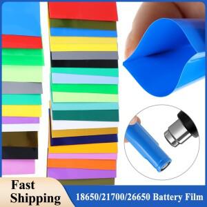 50 ~ 2000개 PVC 열수축 튜빙 18650/21700/26650 리튬 배터리 필름 자른 슬리브 보호용 랩