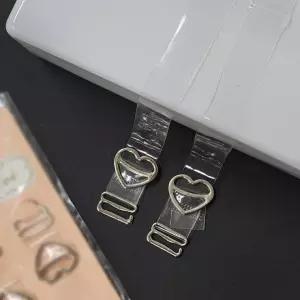 여성 하트 유광 투명 패션 브라끈 속옷 끈 1.5cm