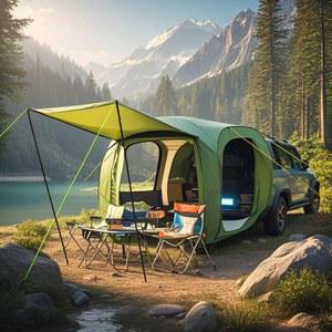 자동차 후면 자동 텐트 다목적 뒷문 SUV 팝업 트럭 캠핑카용