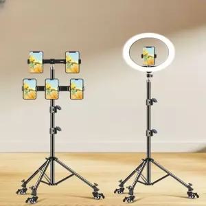 카메라삼각대 바퀴달린삼각대 스마트폰 브래킷 라이브 위치 단일 야외 촬