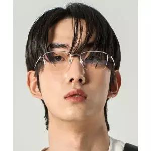 매장정품 KOLEAT 티타늄 긱시크 투명 블루레이 차단 실버테 글라스 안경 [SMDTG] MEN ver.