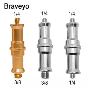 1/4 3/8 인치 변환 나사 긴 스터드 소켓 회전 전송 금속 나사 삼각대 사진 액세서리 Dslr 카메라 용