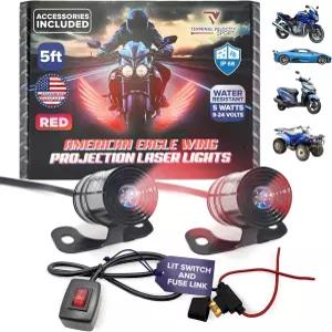 아메리칸 이글 프로젝션 LED 윙/TV 스포츠 모터사이클 액세서리 자동차 및 라이트용 언더글로우 도로 위