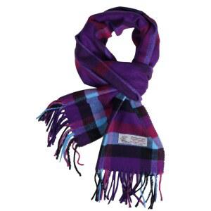 TZ 프로미스 하운드투스 체크 패턴 느낌의 클래식한 소프트 럭셔리 겨울 스카프 남성용