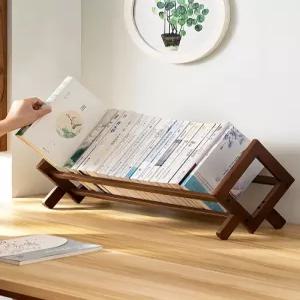 책꽂이 데스크탑 소형 책장 다용도 정리 책상 선반 위 수납 다층