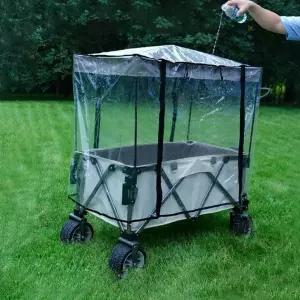 캠핑 웨건 손수례 레인커버 모기장 바람막이 덮개