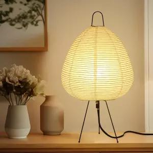 Jdvads 노구치 종이 램프 아카리 바닥 침대 옆 거실 재팬디 장식에 이상적인 일본식 랜턴 테이블