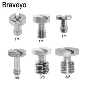 퀵 릴리스 플레이트 나사 1/4-20 나사 인치 카메라 삼각대 볼 헤드 모노 포드 마운트 어댑터 Dslr 용 고정