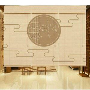 대나무커튼 파티션 복고 본색 병풍 블라인드 테이블 명창기정 자주 거실형 문발 전통