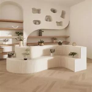 종이 전시대 조명 아코디언 가벽 대형 가림막 공간분리 파티션 선반 스툴 선반