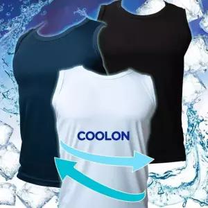 국산 쿨론 기능성 라운드 나시 머슬 런닝 메리야스 iFo7+7SOp