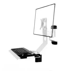 산업용 모니터암 모니터 행거 거치대 키보드 브라켓 컴퓨터 키보드암 듀얼 이지마운트 트레이