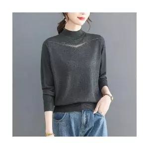 EAMT 여친 동계 가을 이너 봄 니트 예쁜 상의 반하이넥 짧은 스웨터 EUNG3