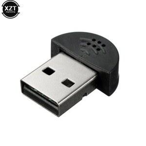 호환 슈퍼 미니 USB 2 0 마이크 마이크 오디오 어댑터 휴대용 스튜디오 음성 드라이버 노트북/노트북/MSN/Skype