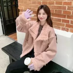 헐크 여성 페이크 코트 일체형 재킷 가죽 퍼 KKE1