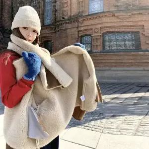 헐크 여성 페이크 코트 일체형 재킷 가죽 퍼 KKE1